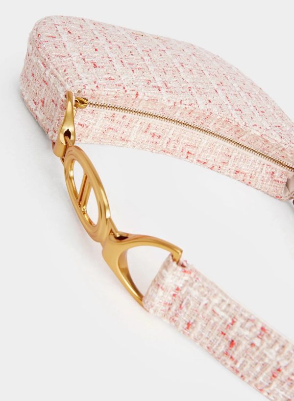 CMgLuAtgDUxaGujd.jpg Tweed Asymmetrical Shoulder Bag – Cream