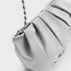EkBlANqmWlDQephz.jpg Satin Ruched Bead-Handle Bag – Silver