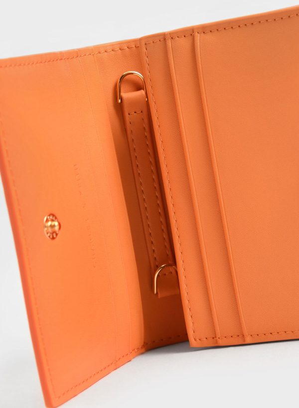VqlmgzCxWnDIGdBu.jpg Snap Button Mini Short Wallet – Orange