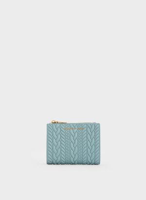 VzoGjQHAwvAwiTHc.jpg Apolline Textured Top-Zip Wallet – Slate Blue