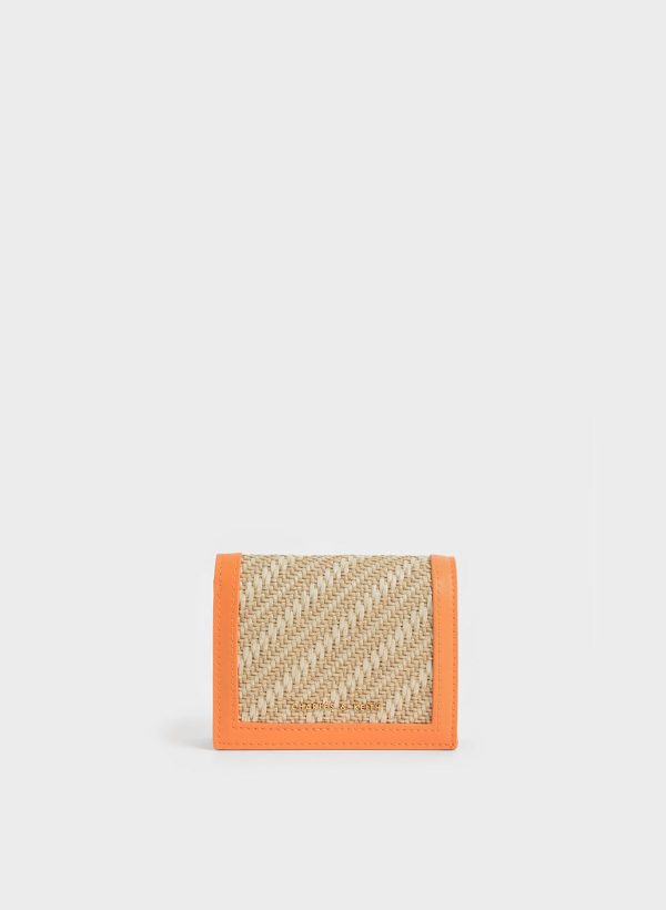 ejMiGpGCktnZPRmF.jpg Snap Button Mini Short Wallet – Orange