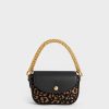 nsxifwpSoGKqJQYS.jpg Beaded Metallic Handle Sculptural Bag – Animal Print Black