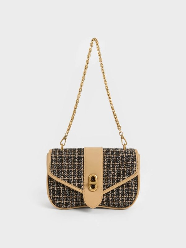 plHJHSAakQzsxadj.jpg Aubrielle Tweed Panelled Crossbody Bag – Multi